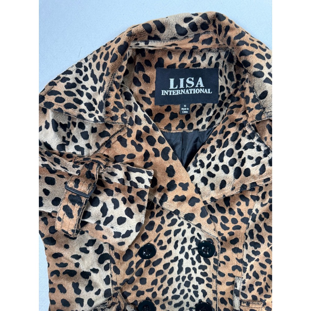 Leopard Print Belted Trench Coat Women S Maximalist Brwn Mob Lisa International